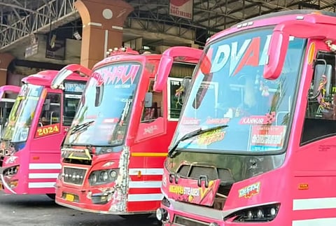 Private bus strike