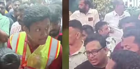 എയർ ഇന്ത്യ വിമാനം പുറപ്പെടാൻ വൈകി: തിരുവനന്തപുരത്ത് പ്രതിഷേധവുമായി യാത്രക്കാർ | Passengers protest at Trivandrum airport