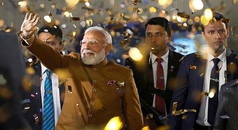 ഡ​ൽ​ഹി ദു​ര​ന്ത​മു​ക്ത​മാ​യി; ഡ​ബി​ൾ എ​ഞ്ചി​ൻ സ​ർ​ക്കാ​രി​ൽ ജ​ന​ങ്ങ​ൾ​ക്ക് വ​ലി​യ പ്ര​തീ​ക്ഷ: പ്ര​വ​ർ​ത്ത​ക​രെ അ​ഭി​സം​ബോ​ധ​ന ചെയ്ത്  പ്ര​ധാ​ന​മ​ന്ത്രി | Delhi election
