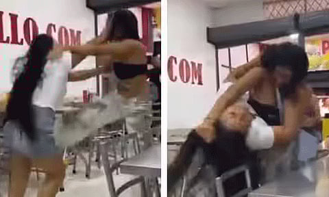 ഒരു കോഴിക്കാലിന് വേണ്ടി പെണ്‍കുട്ടികളുടെ പൊരിഞ്ഞ അടി; വീഡിയോ വൈറല്‍ | Women Fight