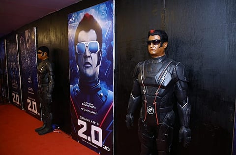 '2.0' costumes, props, robot models on display at Chennai Island Grounds