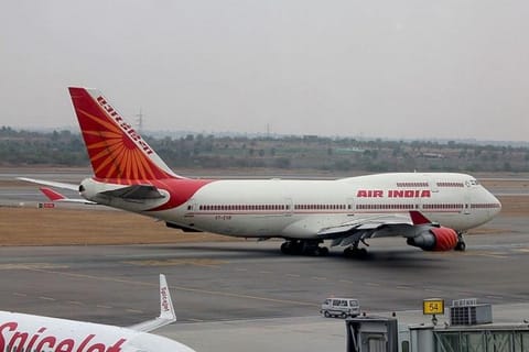 Representative image of an Air India flight
