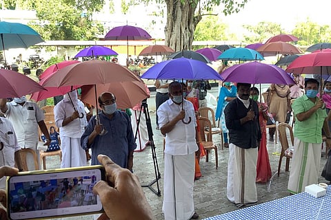 This Kerala panchayat is using a new tool for social distancing: An umbrella 