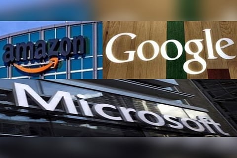 Amazon,Microsoft,Google