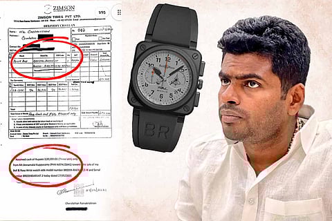 TN BJP chief K Annamalai and a Bell & Ross Rafale watch