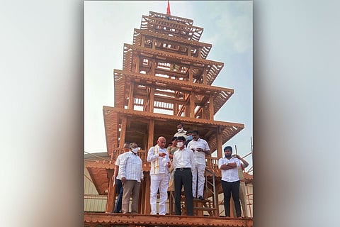 Minister and officials visit Antarvedi temple chariot