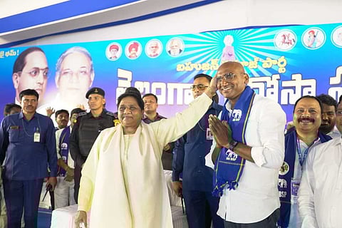 BSP president Mayawati gives call to oust Telangana CM KCR