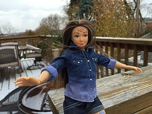 Stretch marks, scratches, acne - the 'normal Barbie' doll has it all