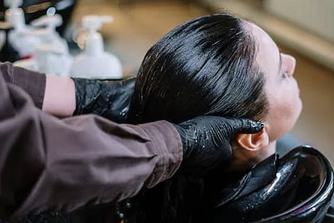 Representative image of hair wash basin in beauty salons