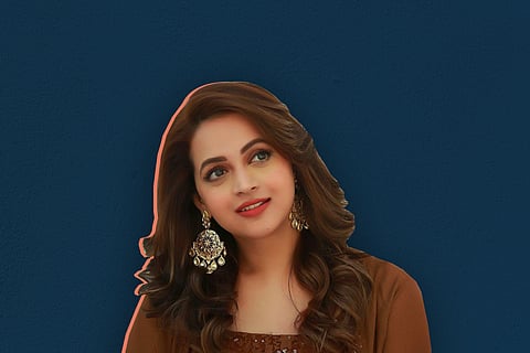 Bhavana in blue background