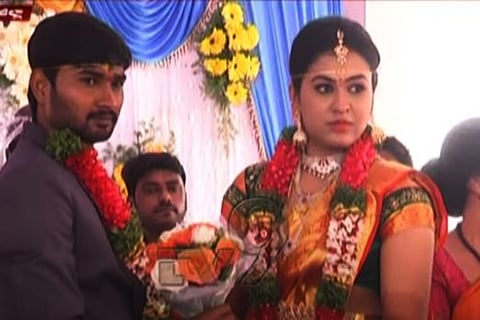 Charan Reddy and Prathyusha were married on Monday in a Church