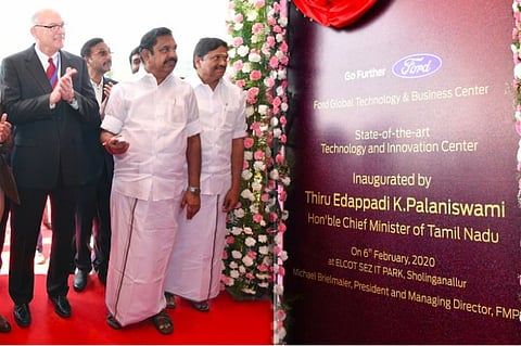 New R&D facility of Ford Motors inaugurated in Chennai by TN CM