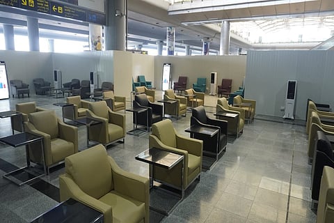 Waiting lounge in the airport