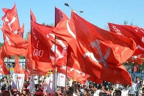 CPI(M)'s red flag blowing in the wind 