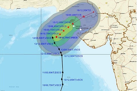 Wind distribution of cyclone Biporjoy/IMD