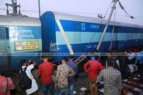 Chennai-Mangalore train derails at Shoranur in Kerala, no casualties