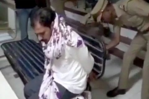 Thiruvanmiyur MRTS station clerk found tied up