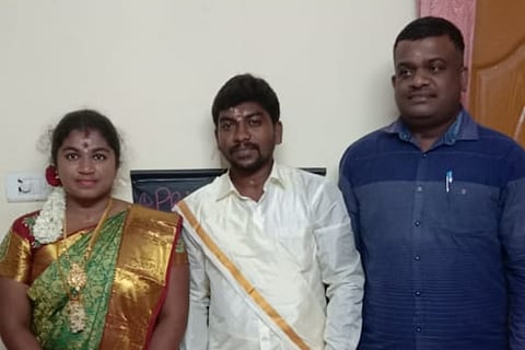 The couple  Ashok and Soundaranayaki