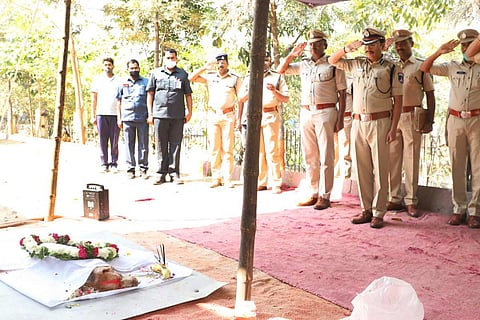 Cyberabad Police sniffer dog Tina given full honours