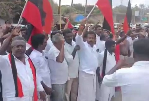TN Assembly polls: Upset over seats allocated to allies, DMK and AIADMK cadre protest