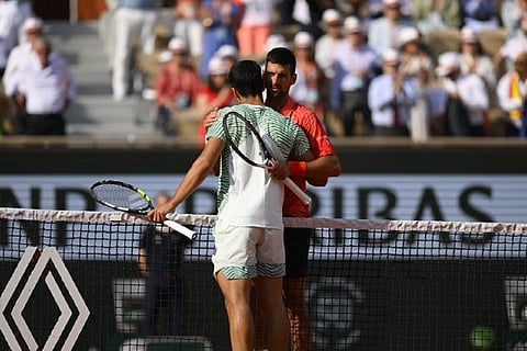 Novak Djokovic and Carlos Alcaraz