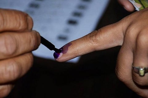 inked finger