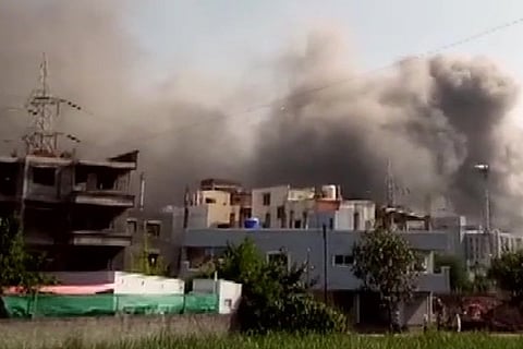 The fire that broke out at the Serum Institute of India