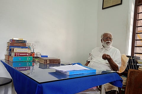 G Gopalakrishnan at his desk
