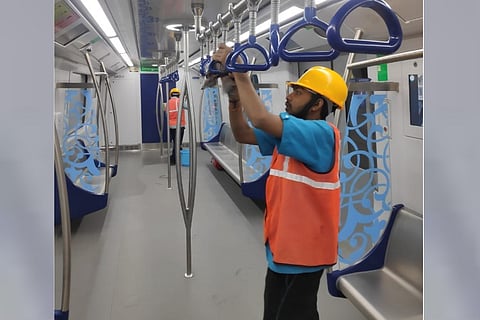 Coronavirus: Cleanliness drive on Hyderabad metro trains, stations sanitised 