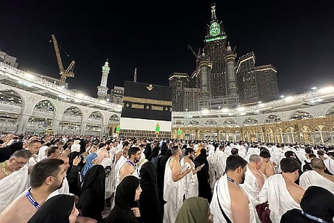 Hajj pilgrims at Mecca