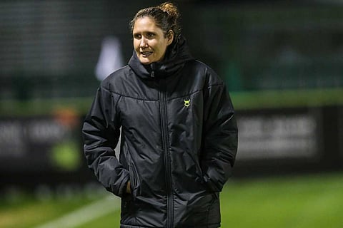 Hannah Dingley makes history as first woman to manage an English men's football team