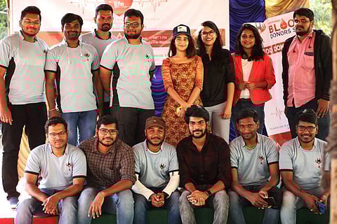 Members of the Hyderabad Blood Donors Society