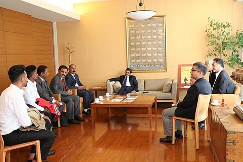 1st batch of construction workers from India arrives in Japan on paid internship program