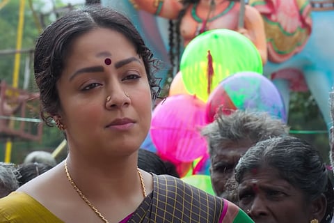 Jyotika in the trailer of Udanpirappe