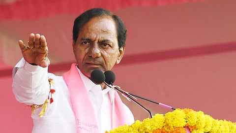 'Thoo!': KCR's reaction to TDP-Congress alliance at a public meeting