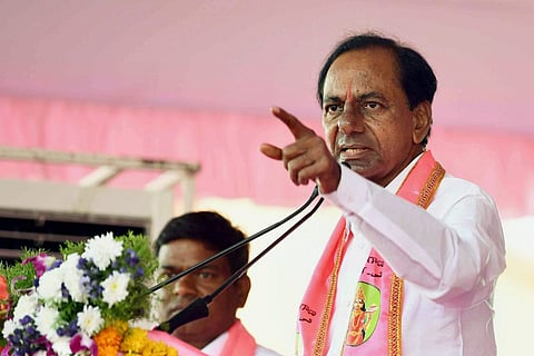 Telangana CM KCR addressing a party public meeting: He is likely to unveil the party's national plan at TRS plenary 
