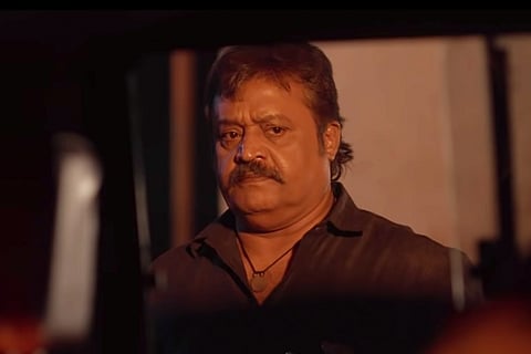 Suresh Gopi as Thambaan from the trailer of Kaaval.
