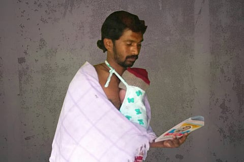 His baby was saved, and now this Karnataka man is a champion of Kangaroo mother care