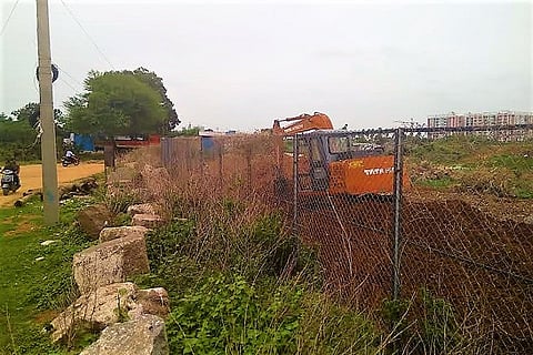 Armed with photos, activists allege illegal 'walkway' being built around Kapra Lake in Hyd