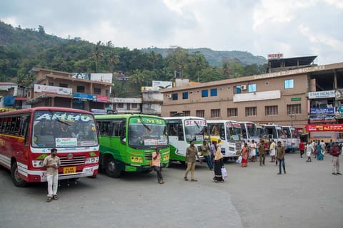 A bus stand in Kerala 