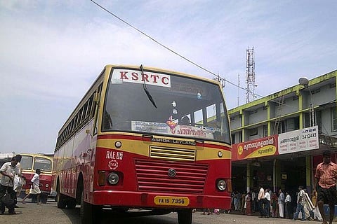 Kerala RTC bus depot