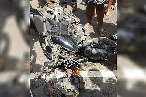 Kerala cop who allegedly threw baton at biker booked by police