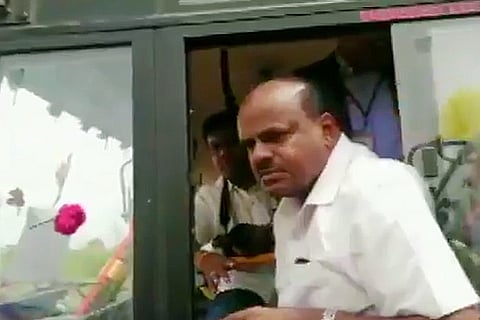 'You voted for Modi, go ask him': Kumaraswamy's rant at protesters in a village 