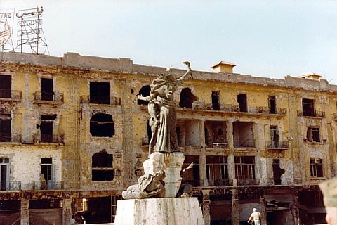 Martyrs Square in Lebanon in 1982
