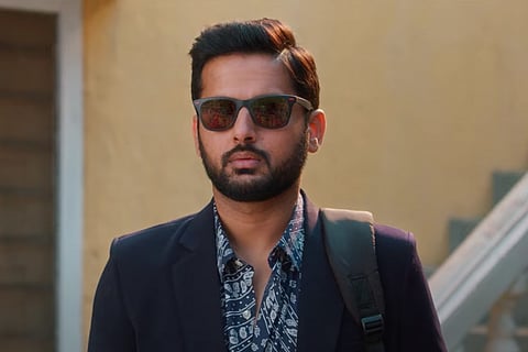 Nithiin from Maestro poster