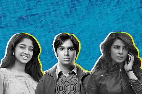 Maitreyi Ramakrishnan, Kunal Nayyar and Priyanka Chopra