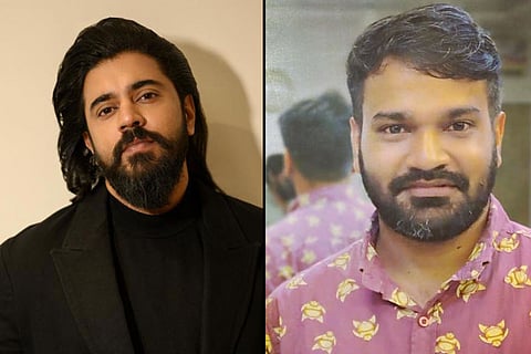 Actor Nivin Pauly on the left and director Anuraj Manohar on the right