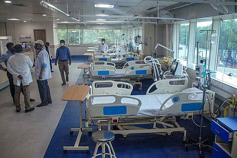 File photo of a hospital amid the coronavirus pandemic in India