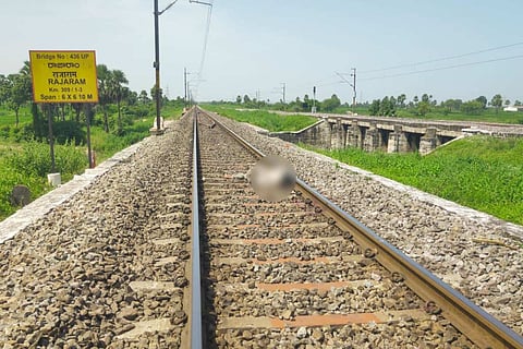 Dead body of Raju, the rape and murder accused