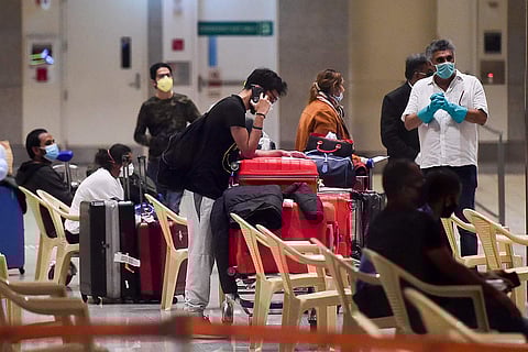 Air travellers during pandemic